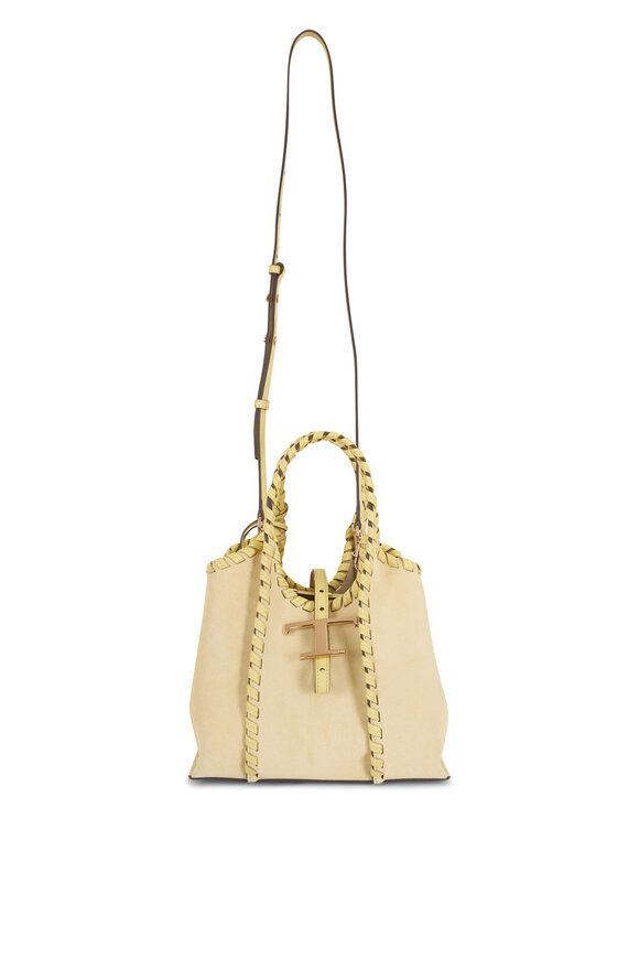 Tod's Mini Leather T Timeless Tote Shopping Bag