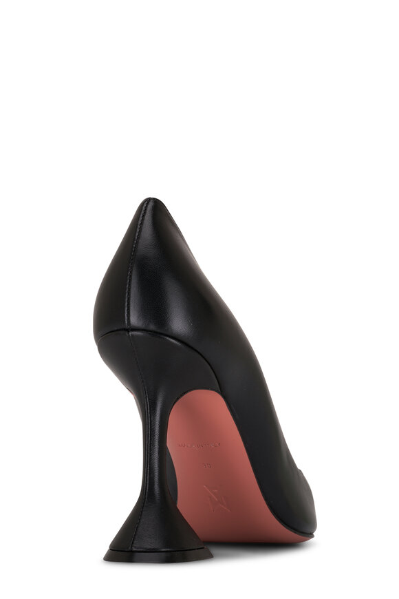 Amina Muaddi - Ami Black Nappa Leather Pump, 95mm