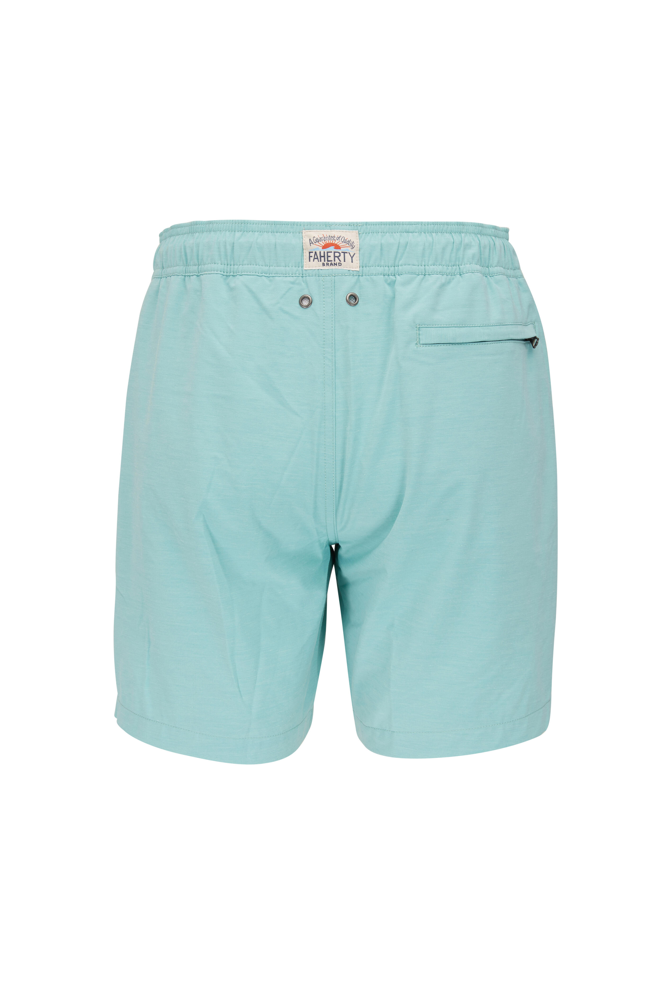 Faherty Brand - Beacon Teal Stripe Swim Trunks