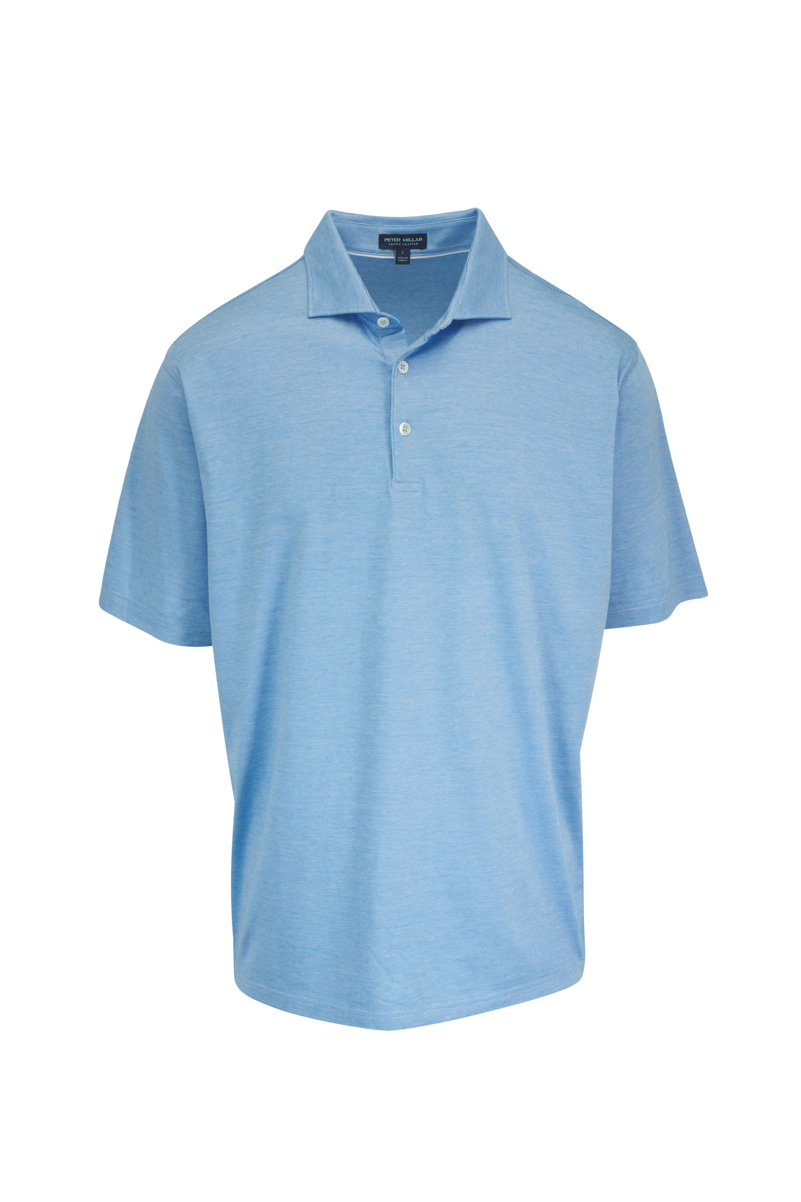 Peter Millar - Excursionist Flex Blue Topaz Short Sleeve Polo - view 1