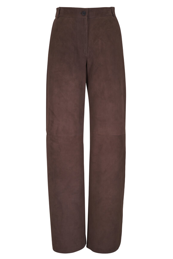 Antonelli Perlage Brown Suede Pant - view 1