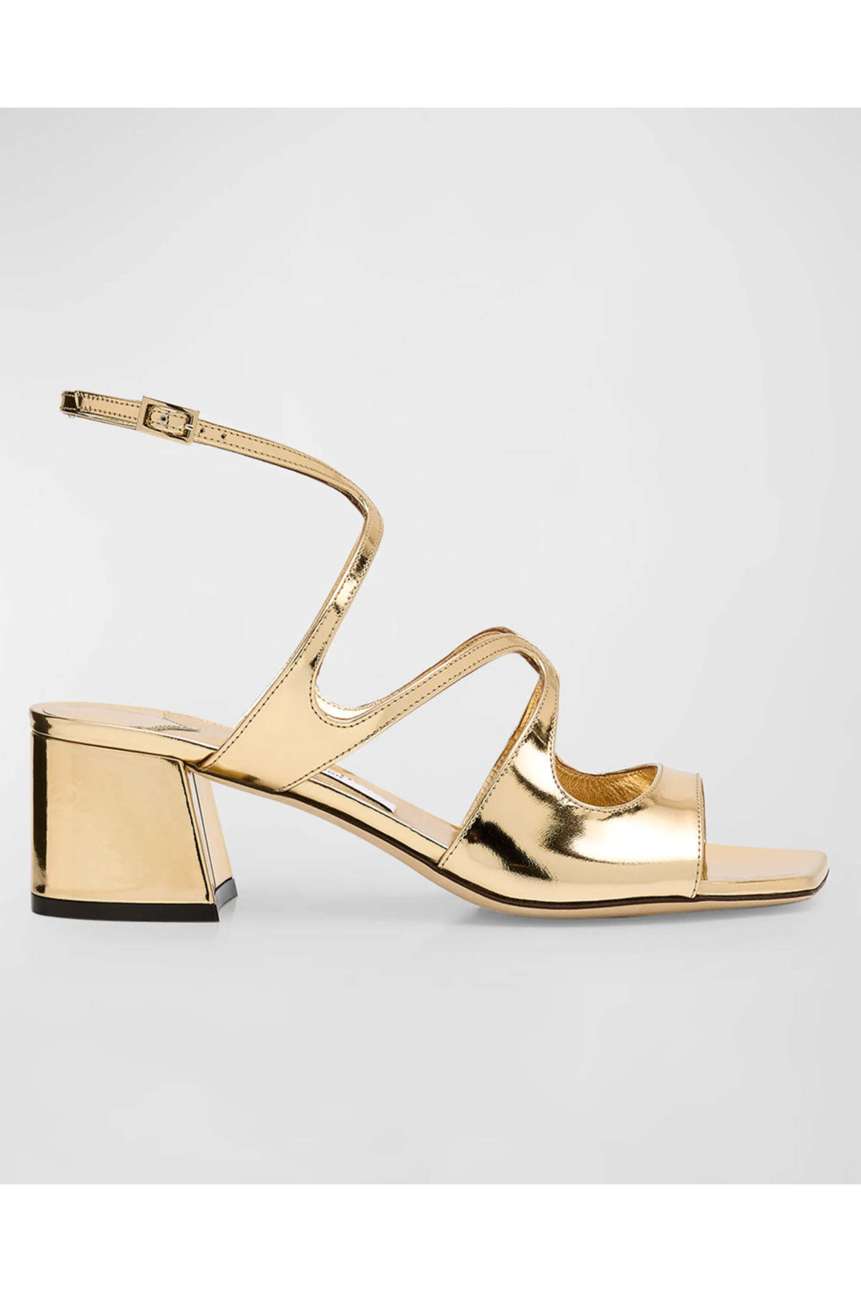 Jimmy Choo - Azilia Strappy Metallic Sandal in Gold
