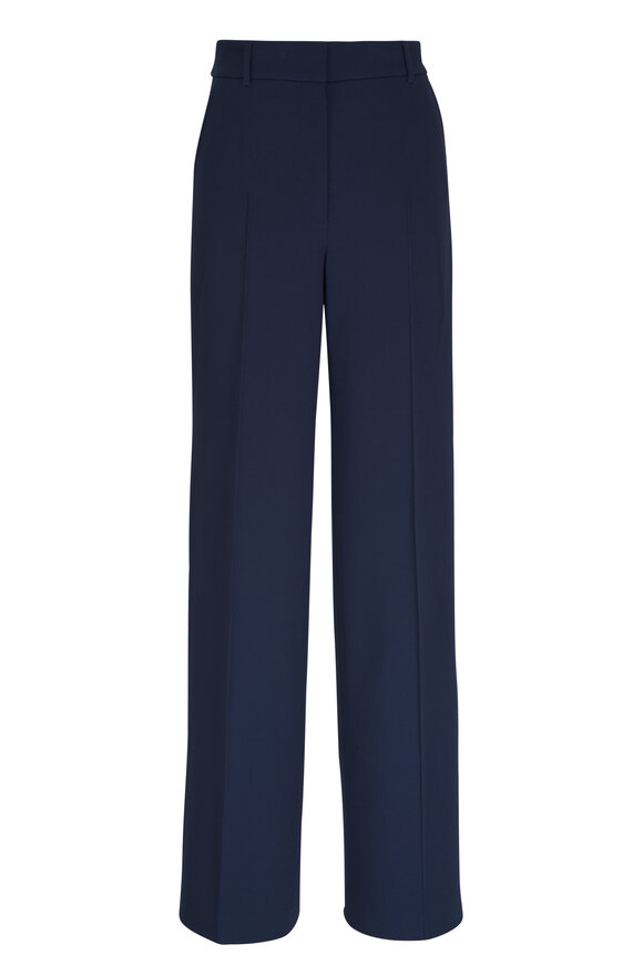 Akris Punto - Chiaro Navy Blue Straight Leg Pant 