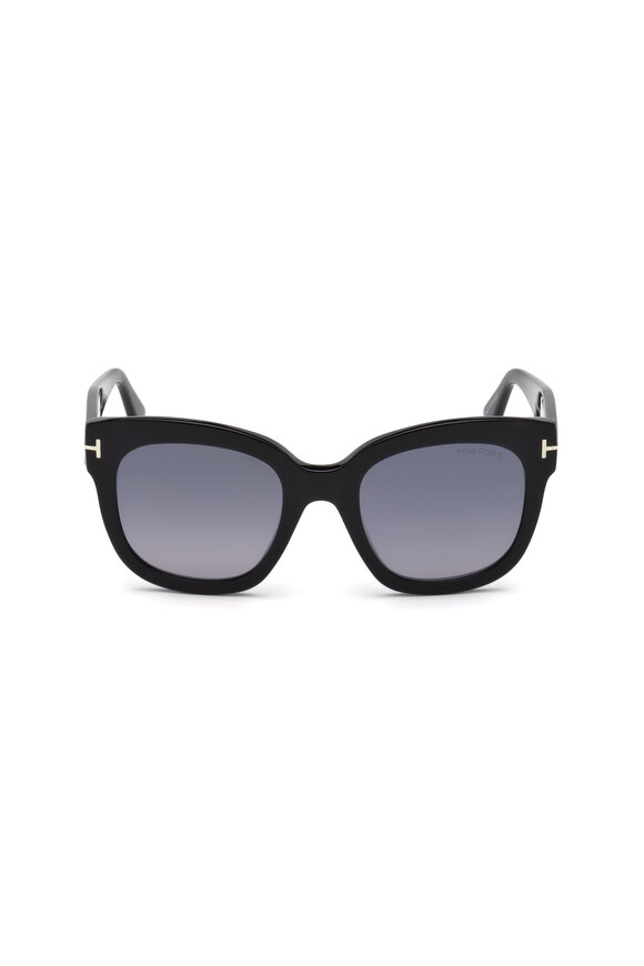 Tom Ford Eyewear - Beatrix Shiny Black Mirror Sungless