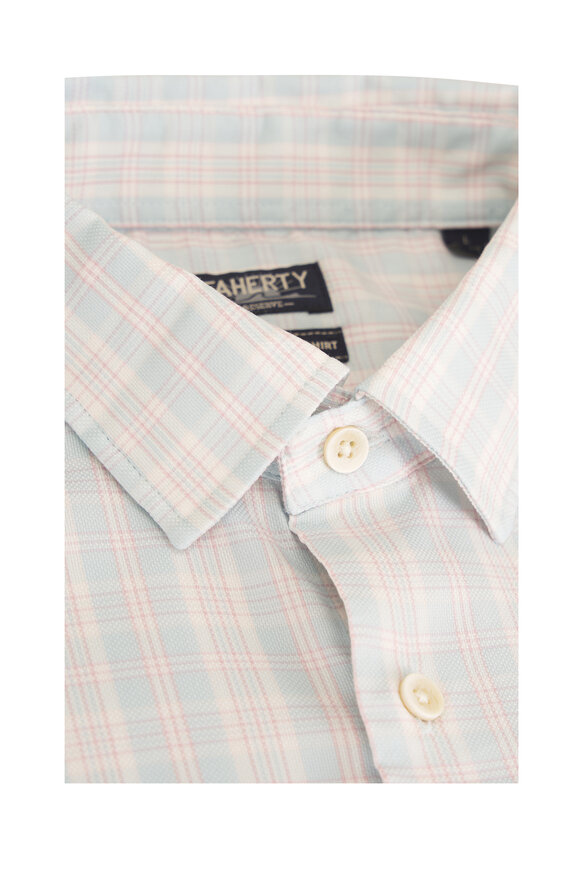 Faherty Brand Movement™ Monterey Blue Plaid Sport Shirt - view 3