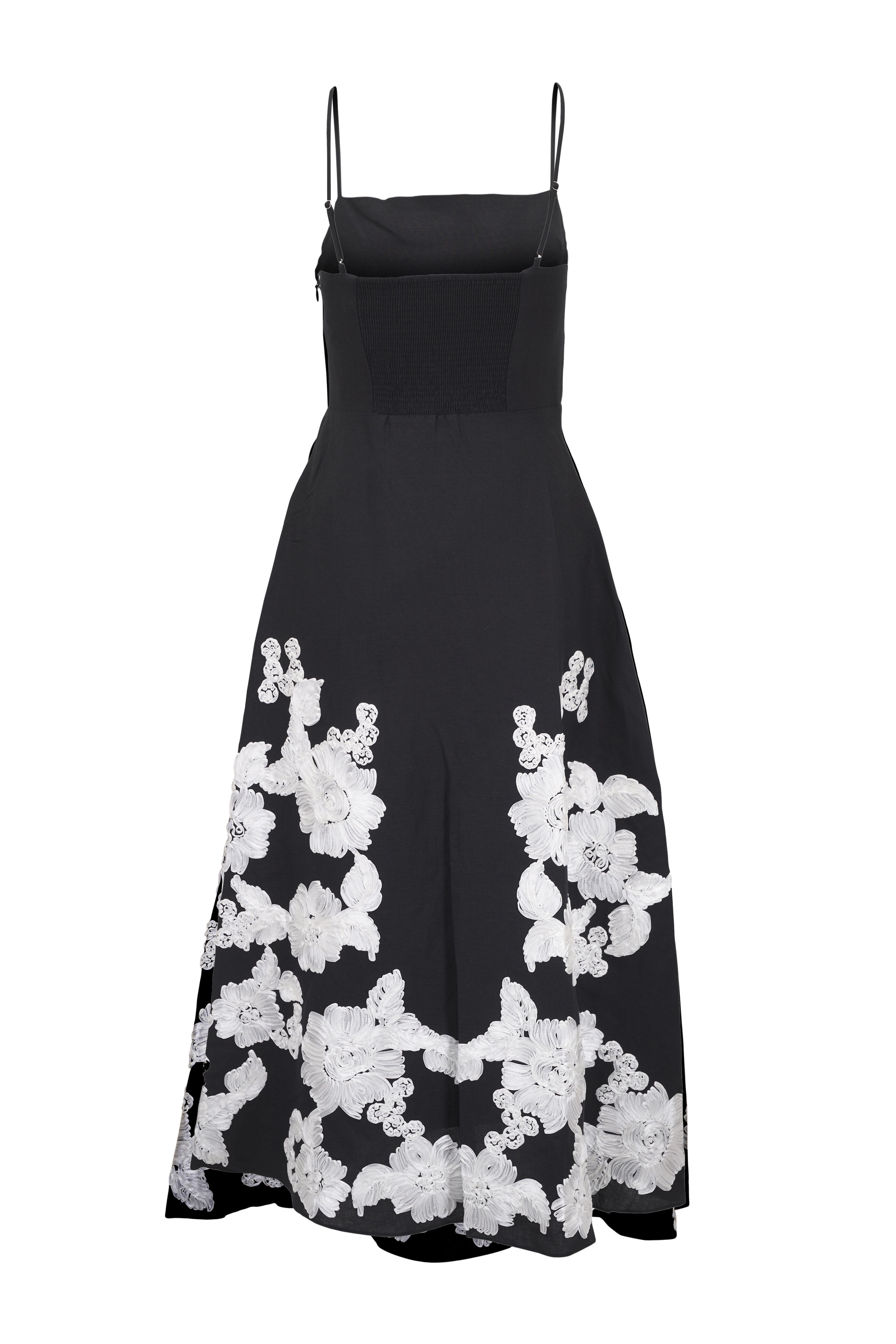 Simkhai - Annabella Black & White Floral Embellished Dress