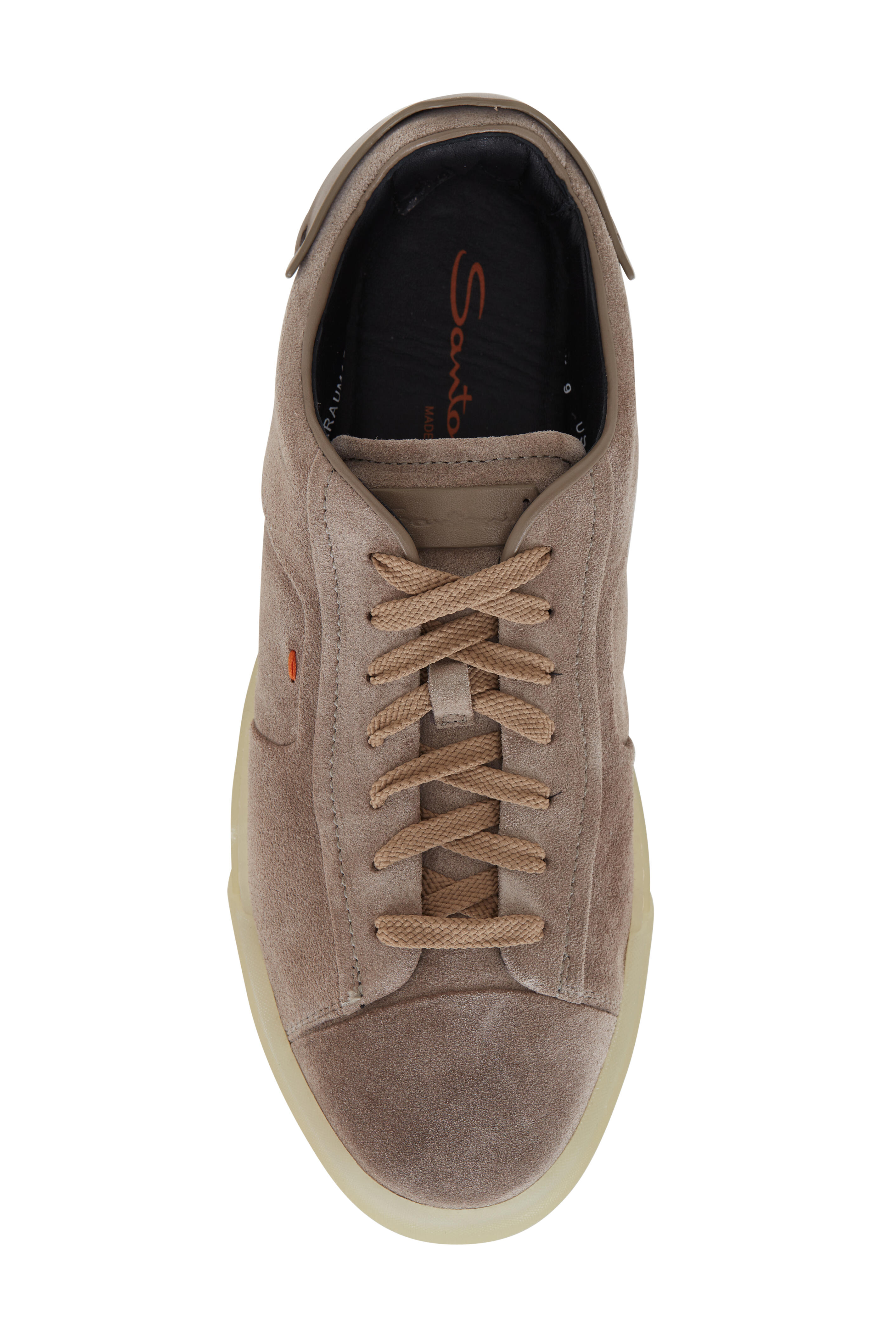 Santoni - Despatch Sand Suede Sneaker | Mitchell Stores display picture 2