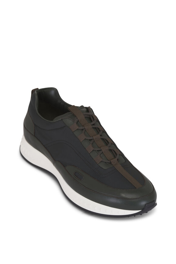 John Lobb Laced Stream Dark Green Sneaker
