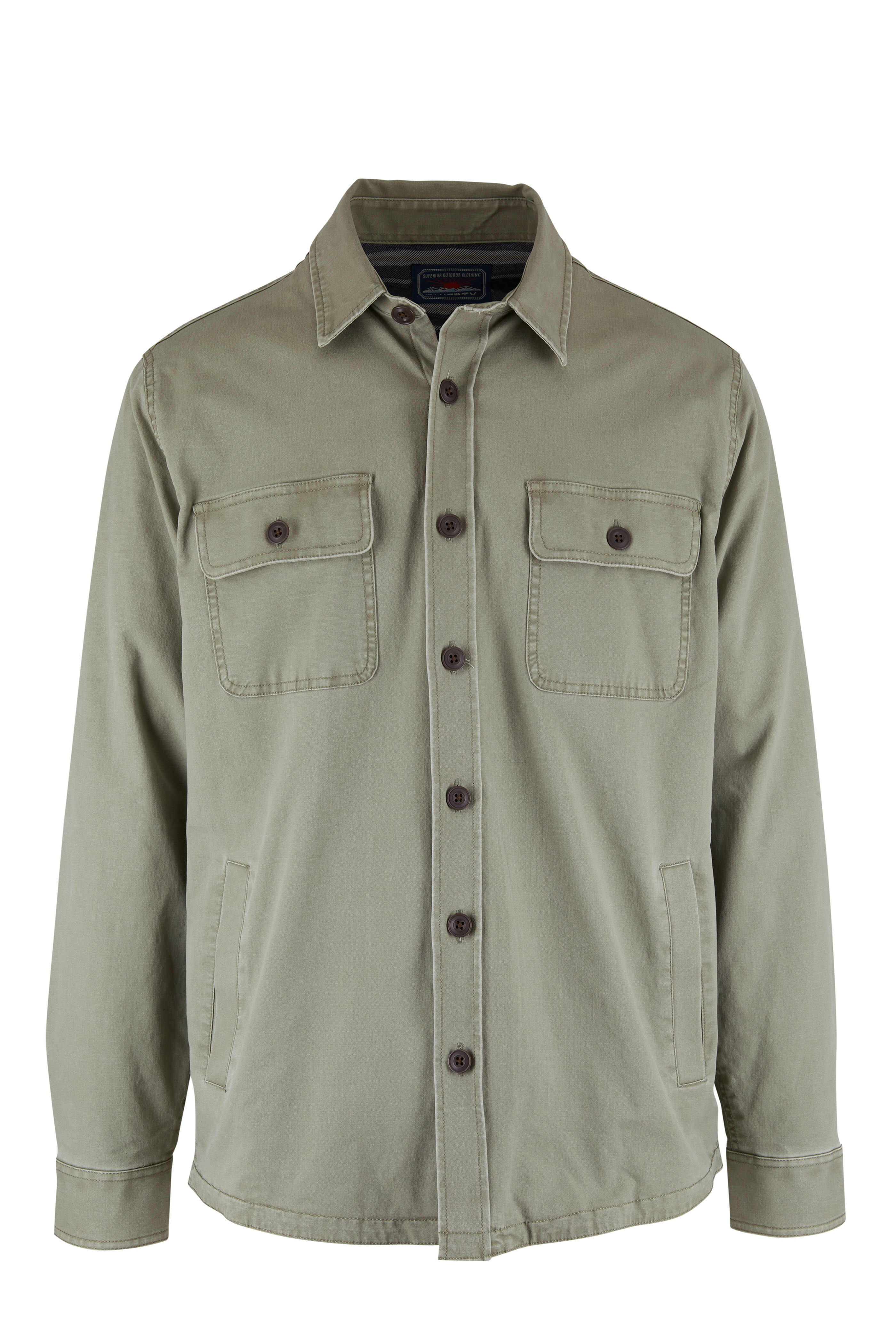 Faherty Brand - Olive Stretch Blanket Lined CPO Jacket