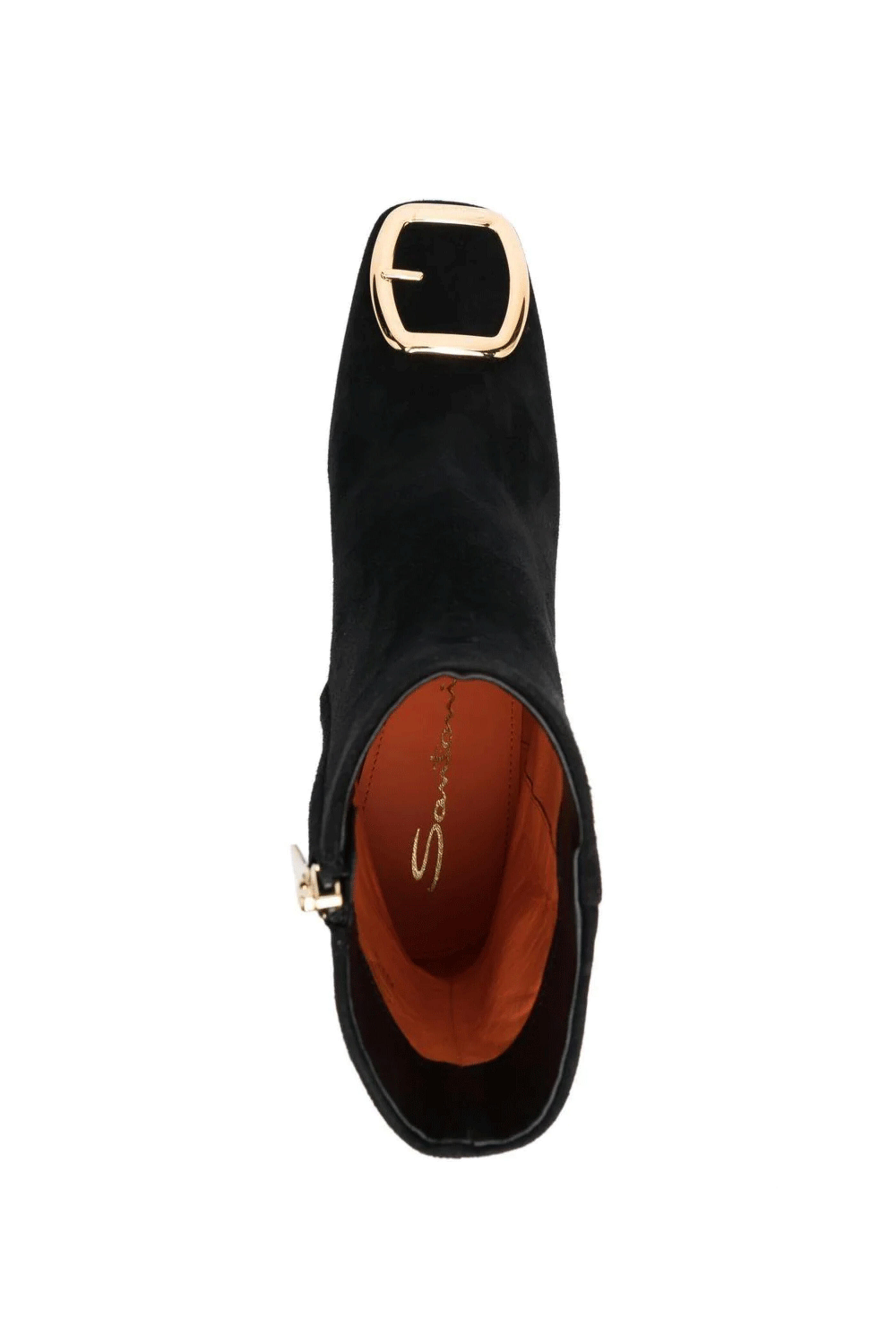 Santoni - Hassie Suede Bootie in Black