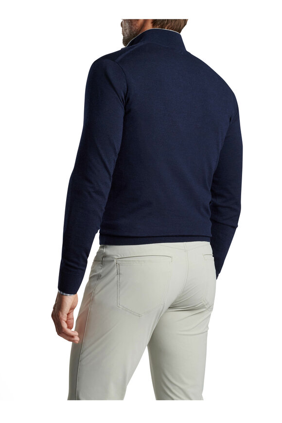 Peter Millar - Barchetta Navy Quarter Zip Pullover