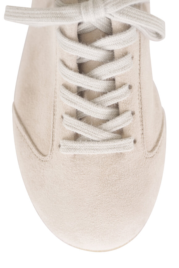 AGL Hoola Hoop White Suede Lace Up Sneaker - view 5