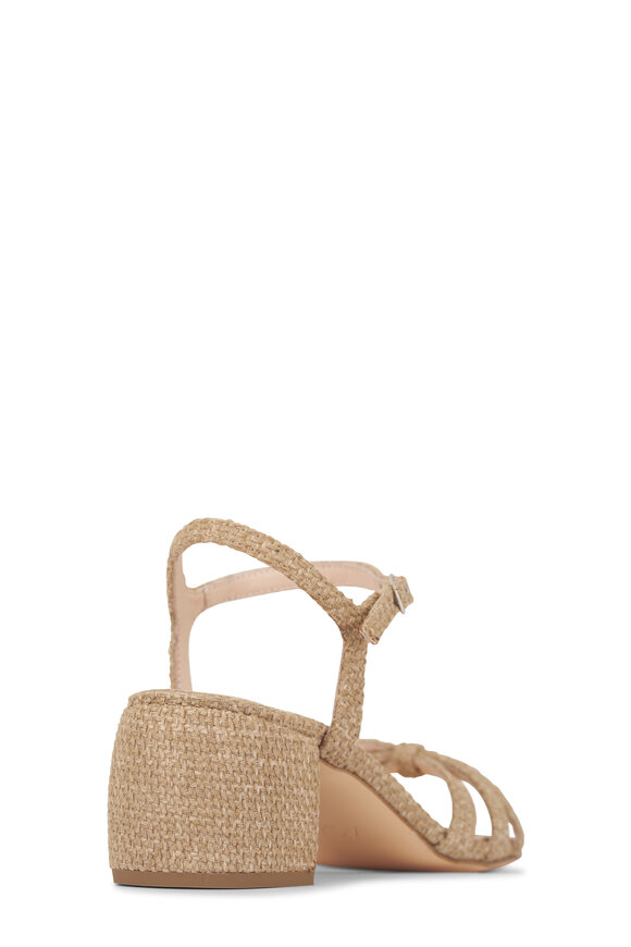 AGL Clio Natural Raffia Crisscross Sandal, 60mm - view 4
