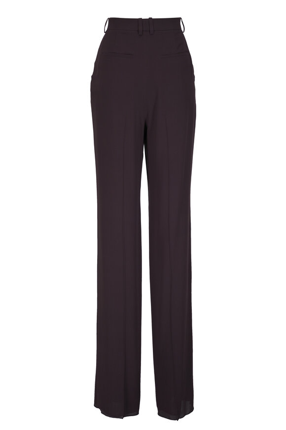 Saint Laurent - Chocolate Silk Crepe Pant