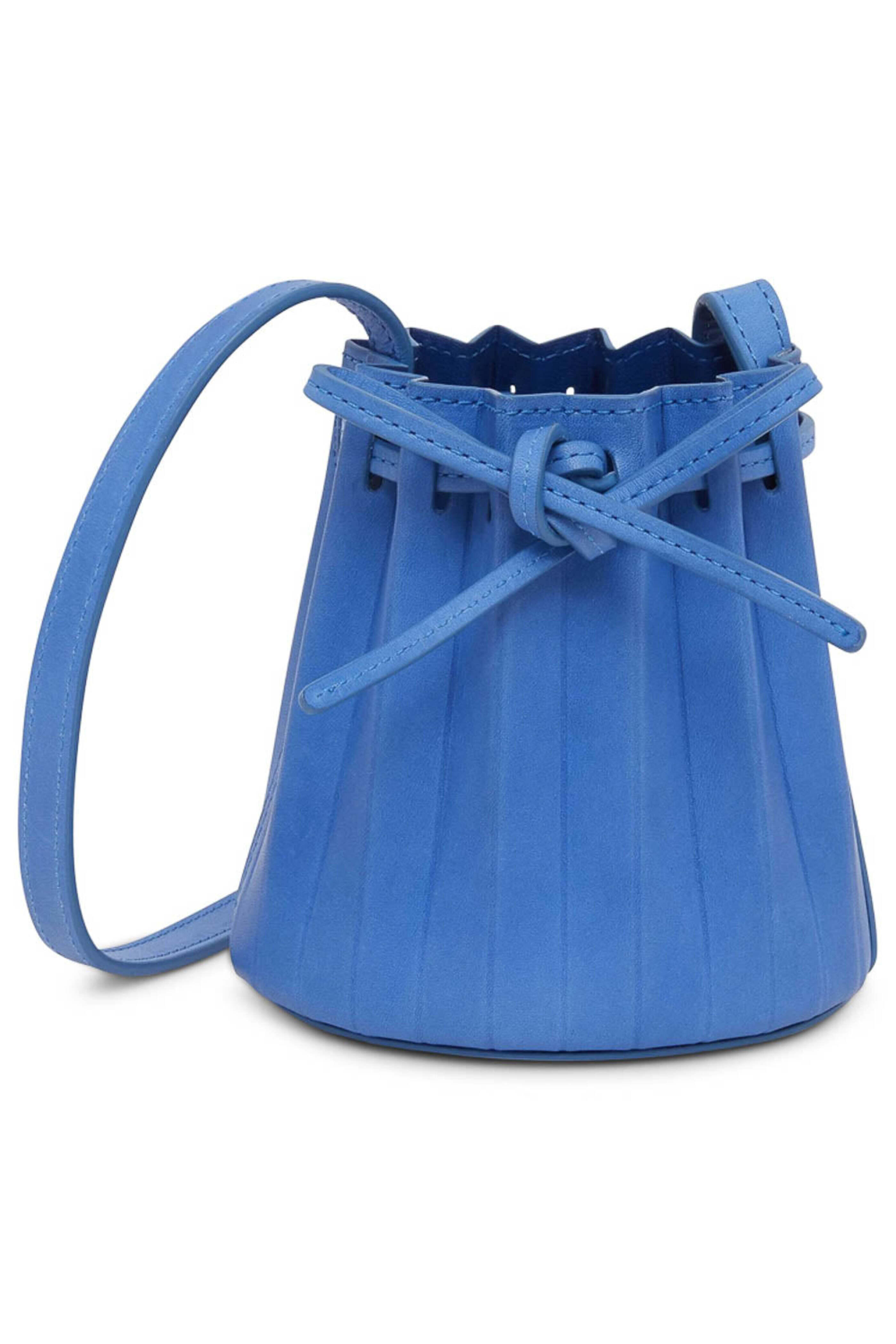 Mansur Gavriel - Baby Pleated Bucket Bag in Cobalto