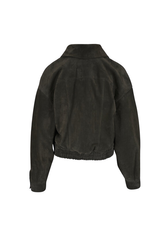 Saint Laurent Military Suede Blouson Jacket - view 3