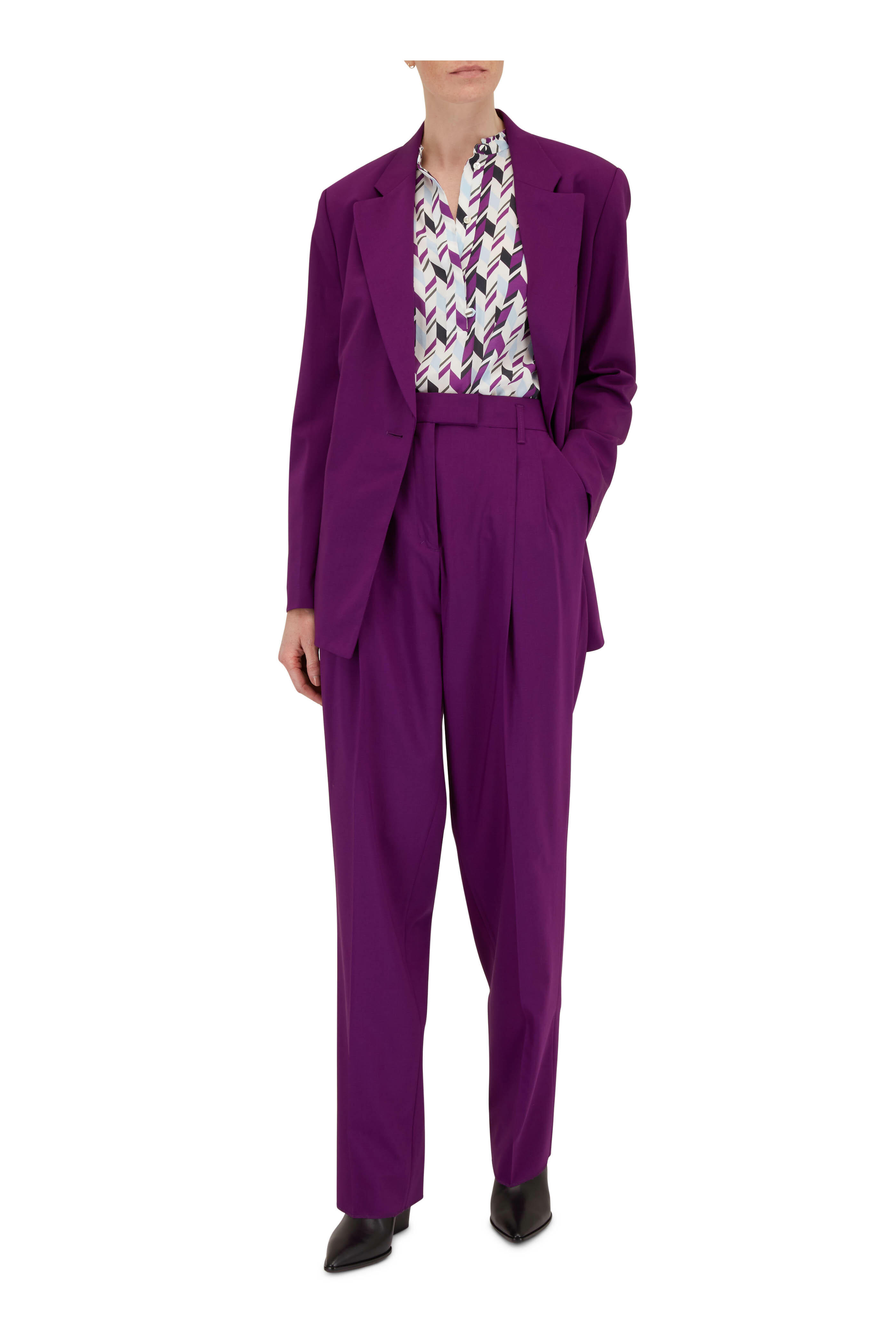 Dorothee Schumacher - Purple Twisted Lightness Jacket