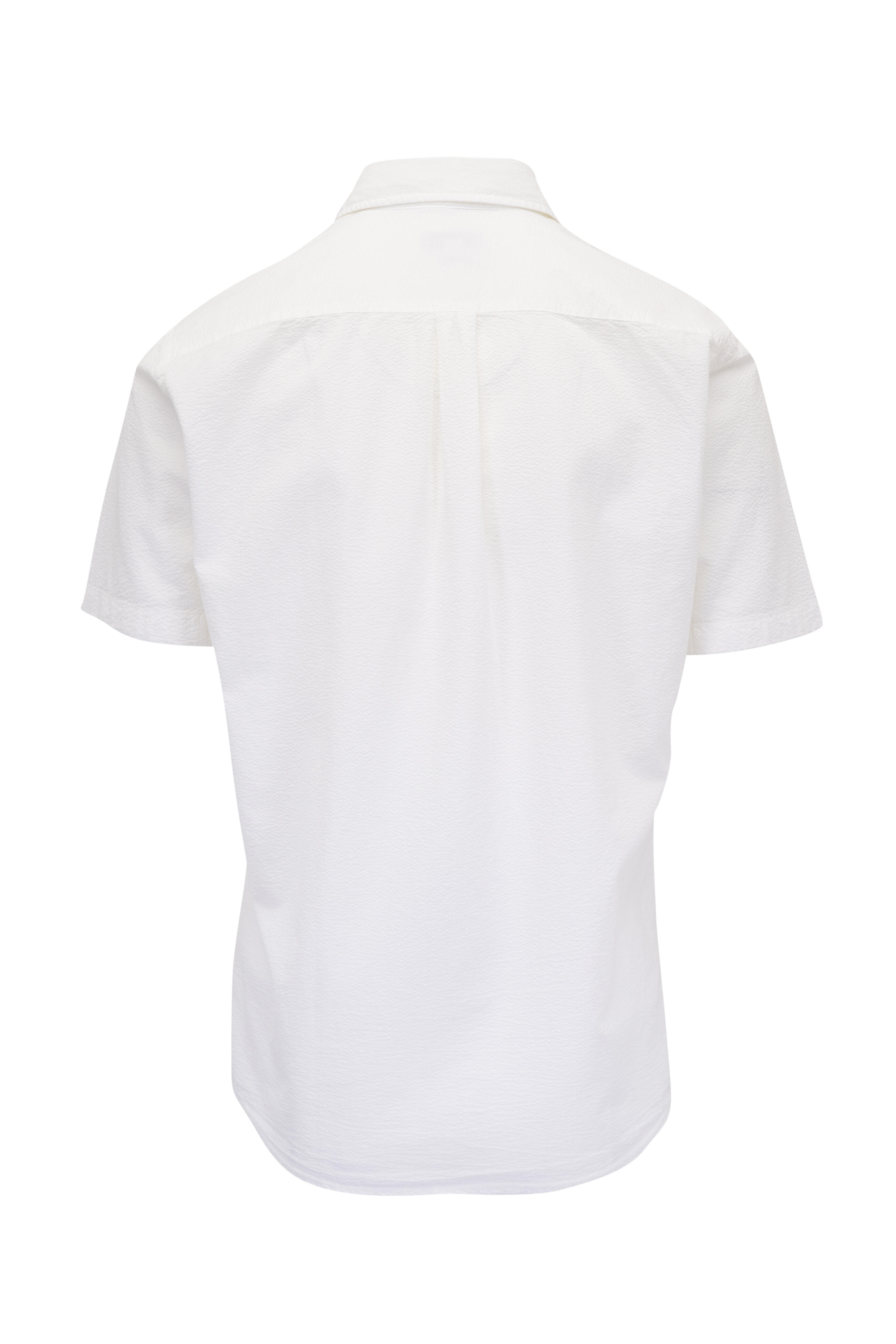 Peter Millar - Seaward White Seersucker Short Sleeve Button Down