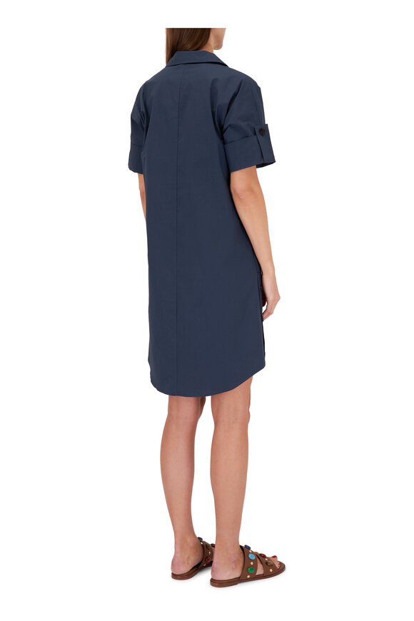 Antonelli - Michella Navy Cotton Shirtdress