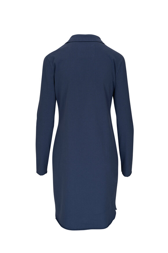 Frank & Eileen - Nicole Atlantic Blue Henley Shirt Dress