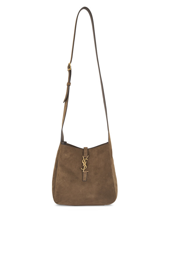 Saint Laurent Small Le 5 À 7 Light Musk Suede Shoulder Bag - view 1
