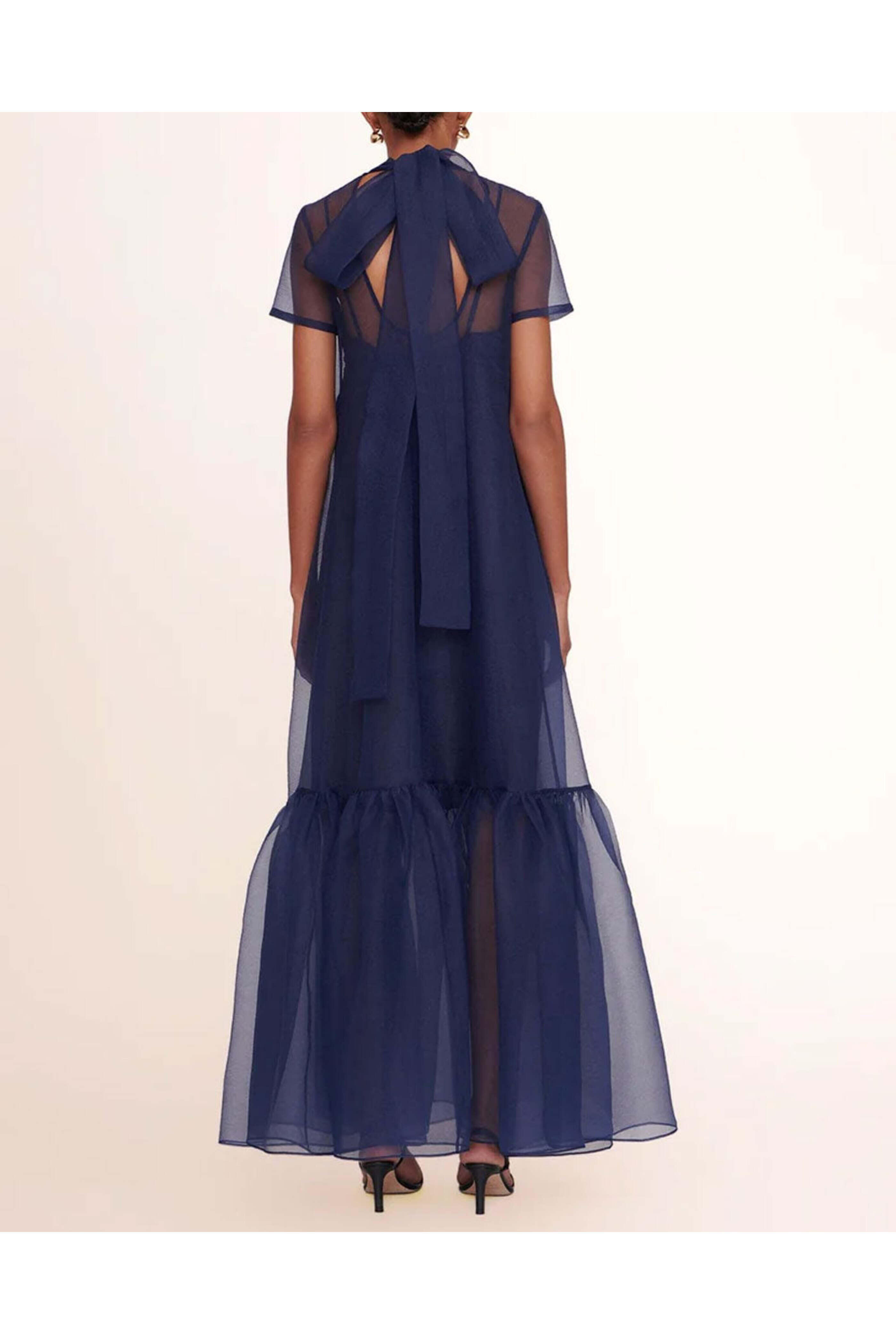 Staud - Navy Calluna Dress