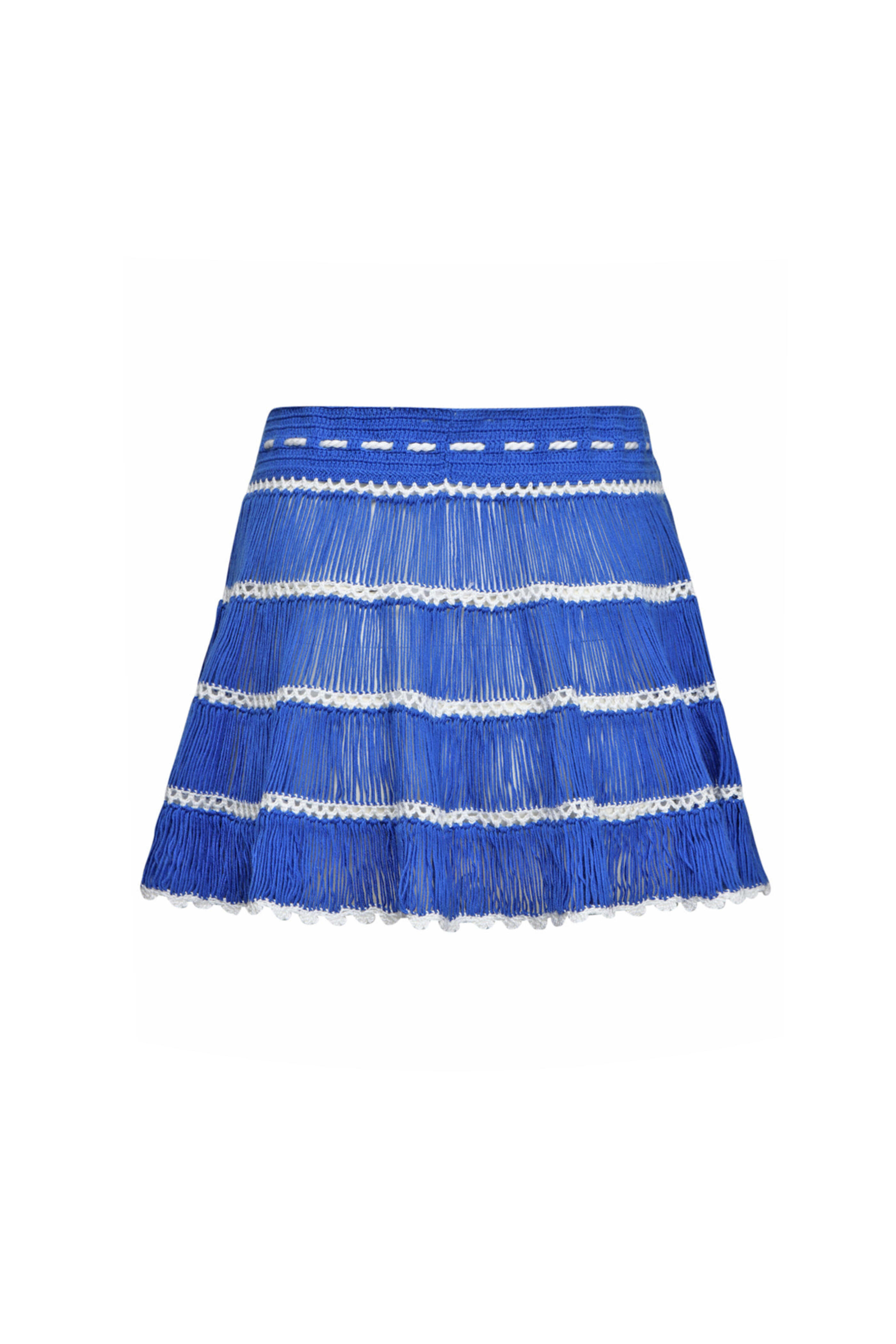 My Beachy Side - Navy Crochet Bonbon Mini Skirt