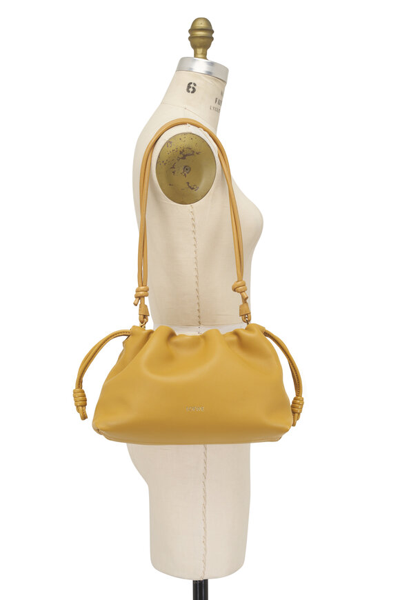Loewe Medium Flamenco Sahara Leather Clutch - view 6