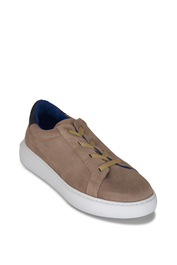 G Brown Puff Nutmeg Suede Low Top Sneaker 