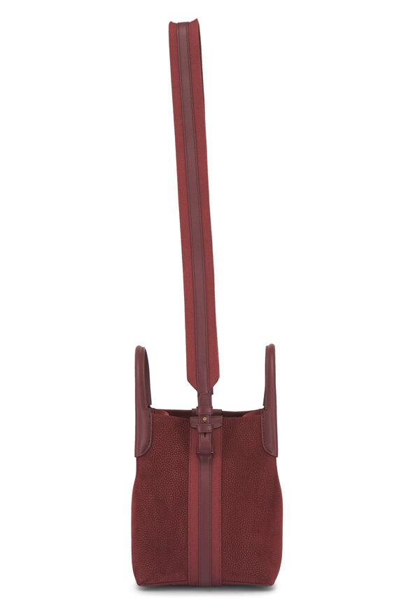 Loro Piana Small Bale Glazed Moka & Sun Gold Top Handle Bag - view 3