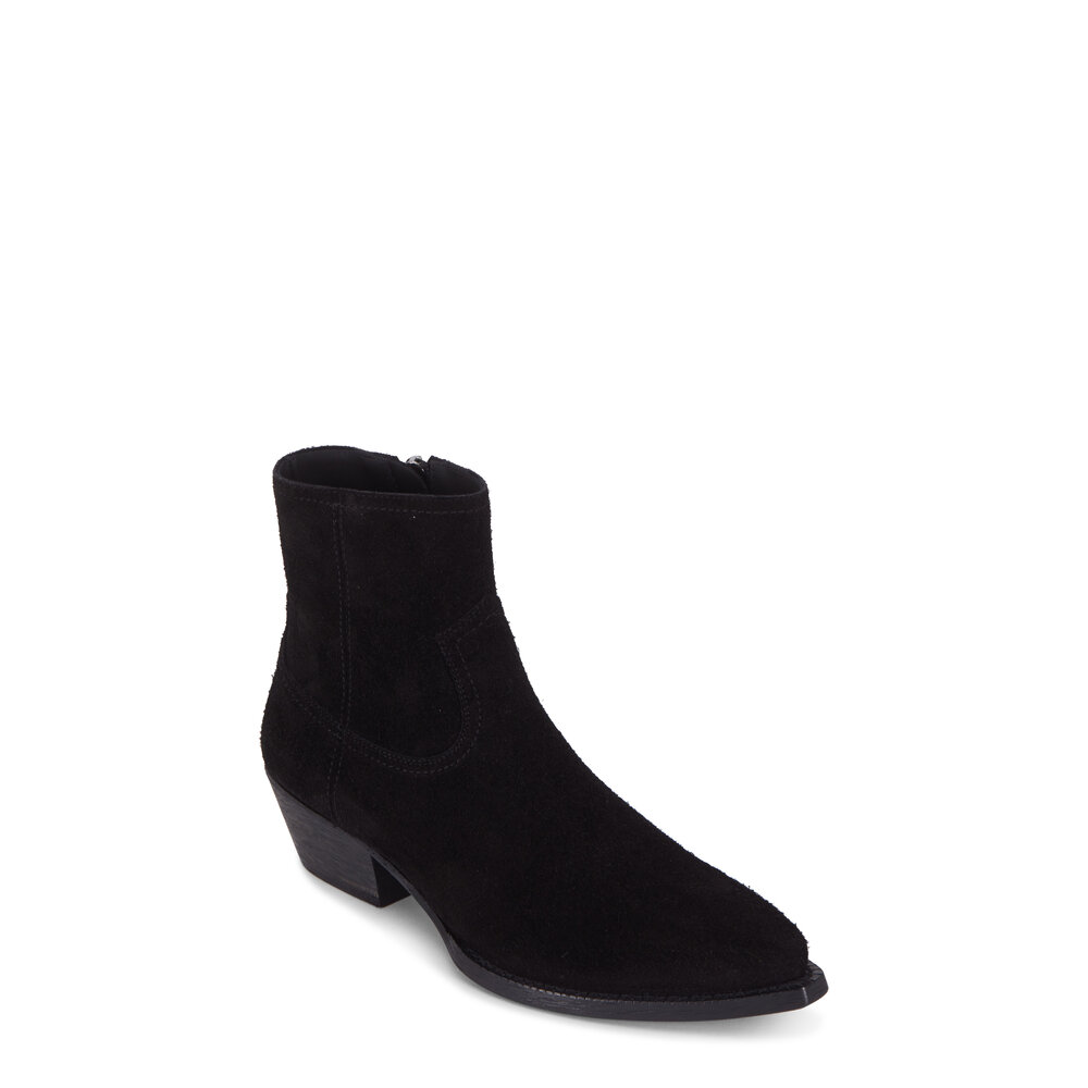 SAINT LAURENT ルーカスブーツ　41 Saint Laurent - Lukas Black Suede Short Boot, 40mm
