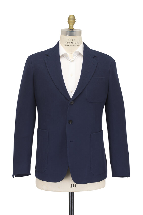 Ralph Lauren Purple Label Navy Blue Hadley Sportcoat - view 2