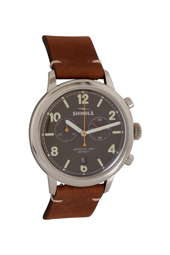 Shinola - Traveler 2 Eye British Tan Chrono Watch, 42mm