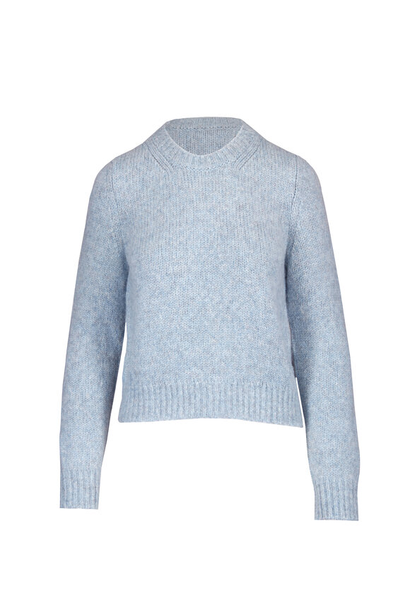 Akris Punto Fluffy Light Blue Wool Sweater - view 1
