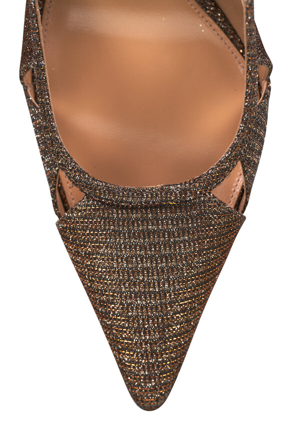 Arteana Savona Bronze Glitter Leather Slingback Pump, 75mm - view 4