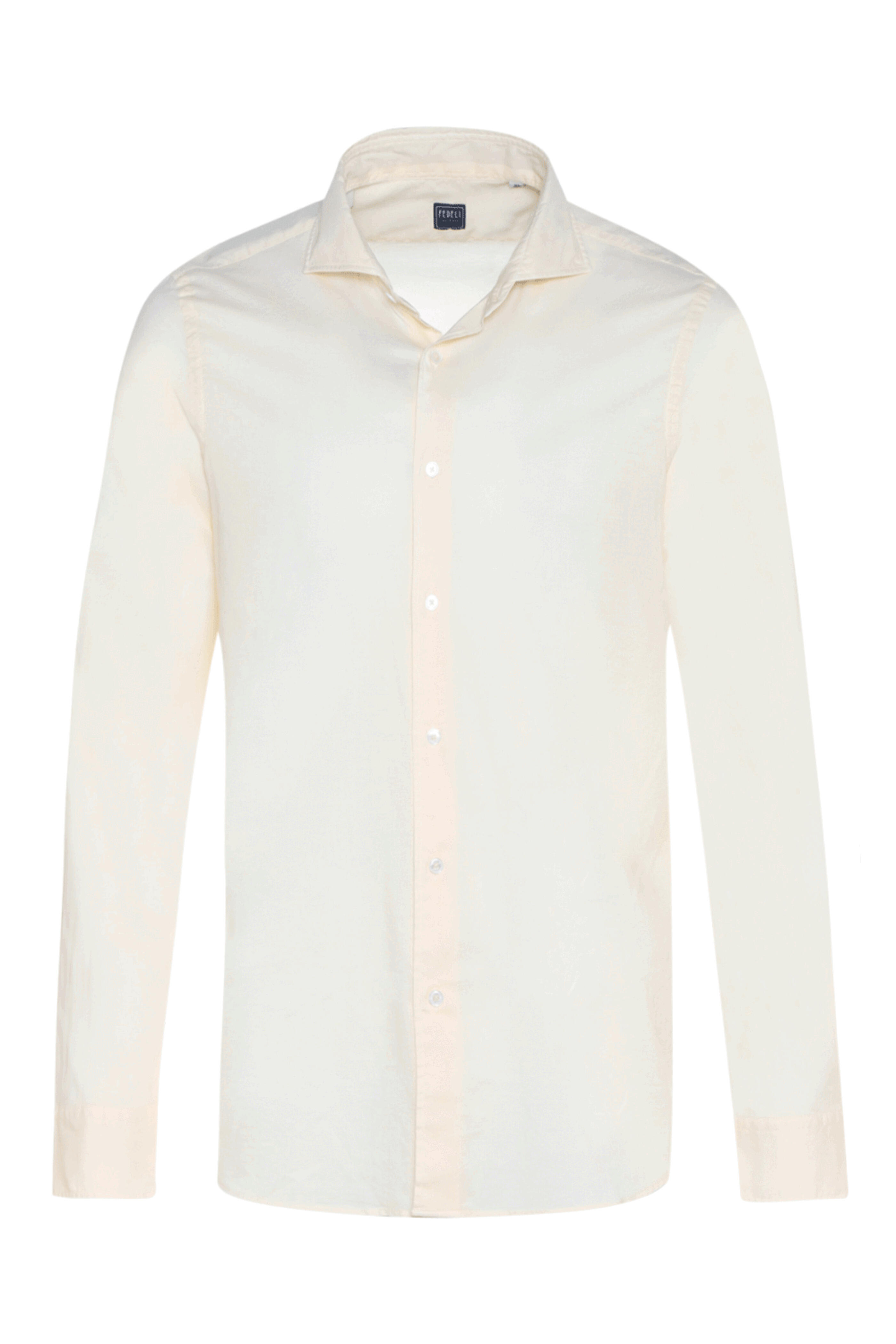 Fedeli - Yellow Solid Cotton Sportshirt