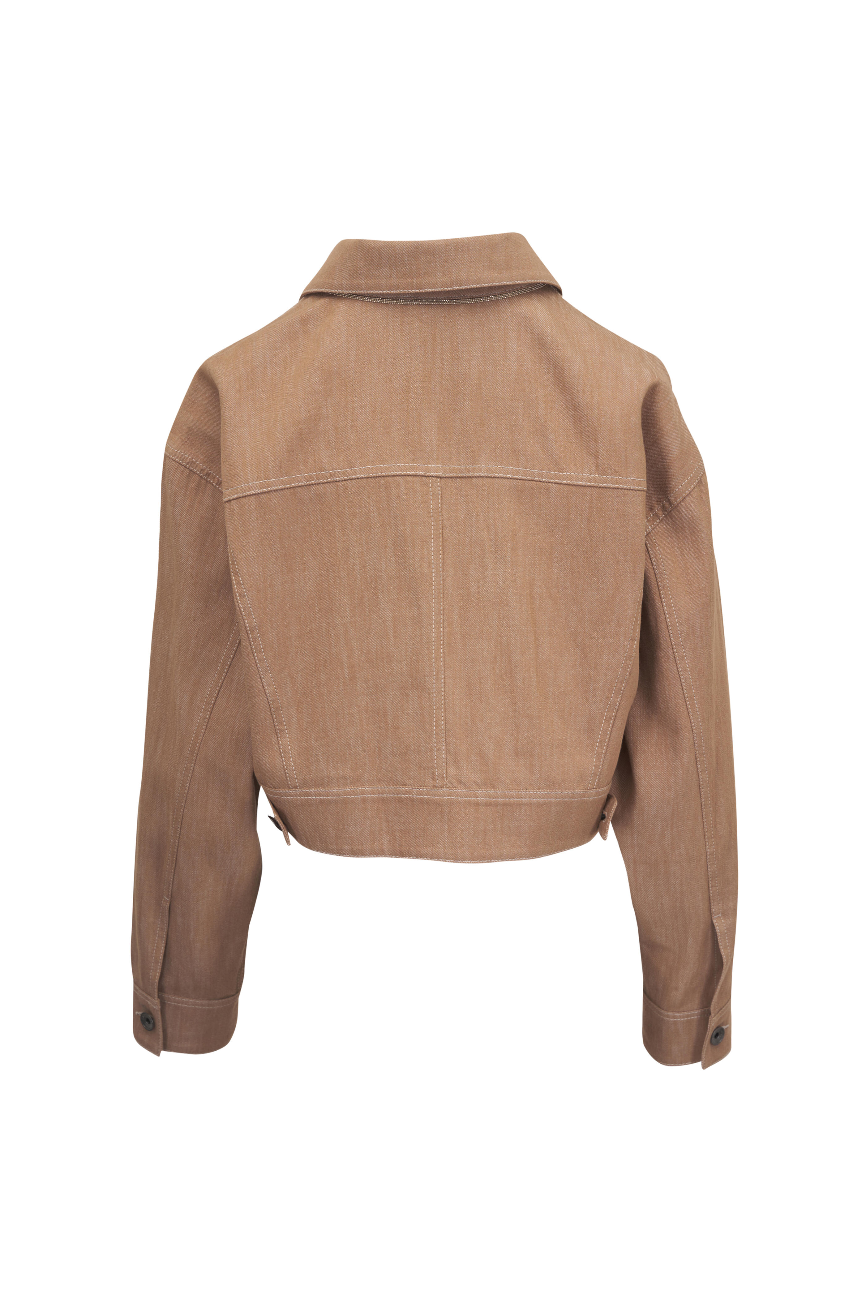 Brunello Cucinelli - Desert Denim Effect Cotton Twill Jacket