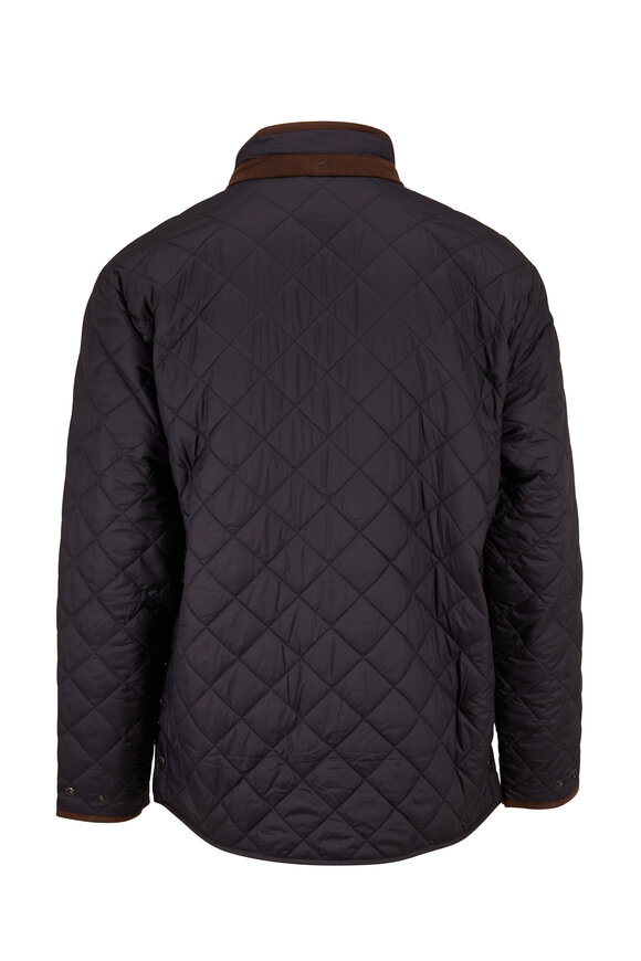 Peter Millar Suffolk Black Quilted Coat - view 2