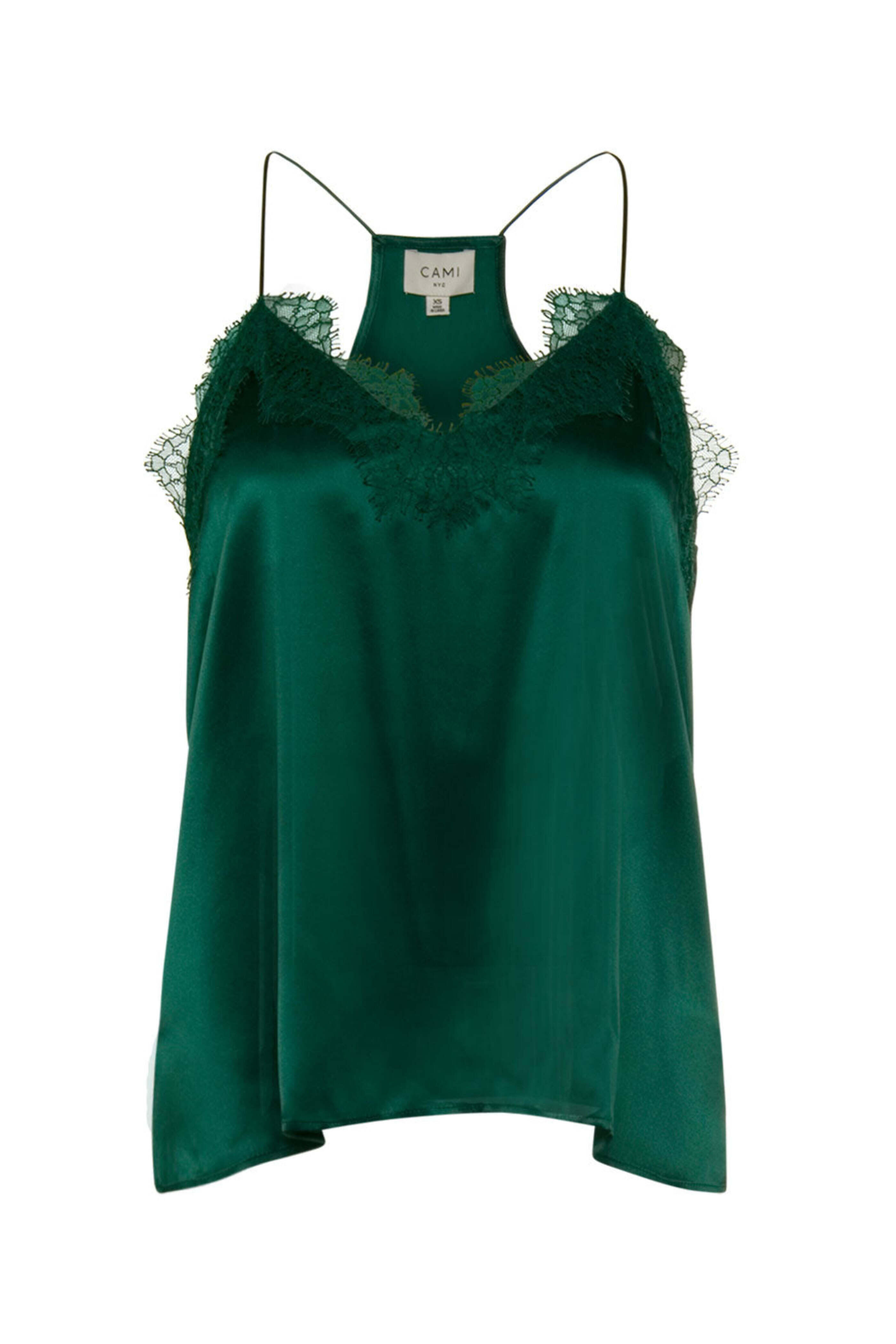 Cami NYC - Spruce Racer Charmeuse Cami