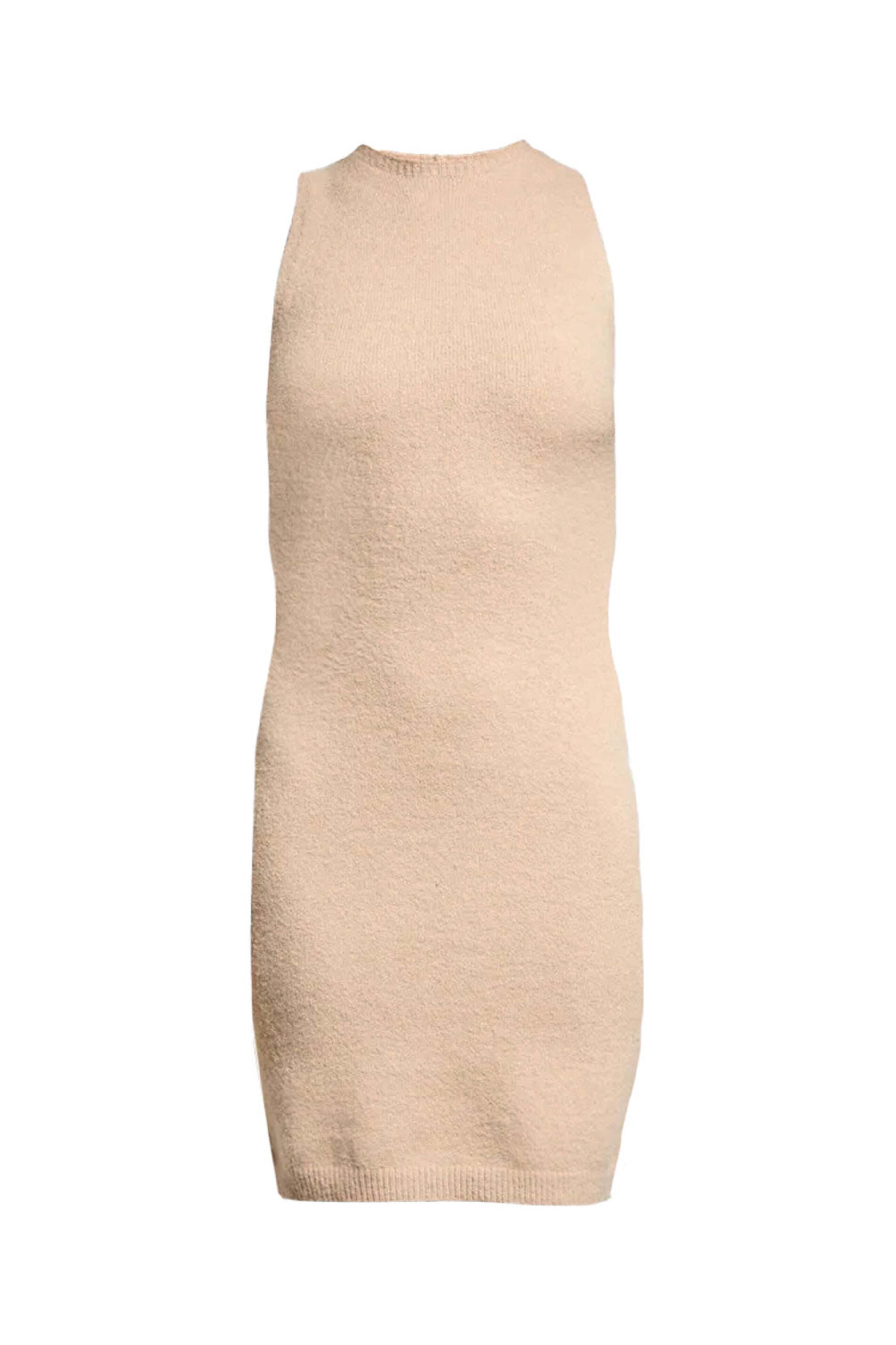 strapless open back dress Coral Ribbed Dress 3XL main image 1