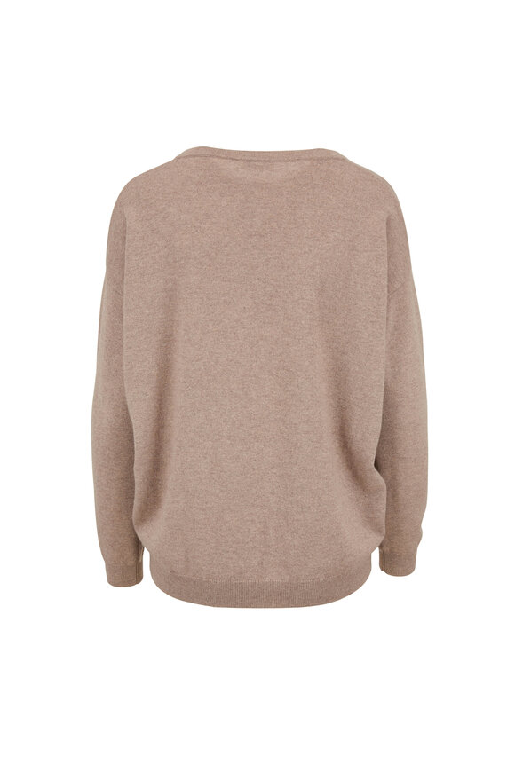 Brunello Cucinelli - Birch Cashmere V-Neck Pocket Sweater