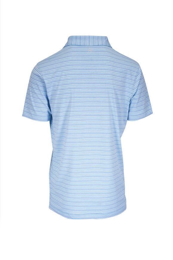 Peter Millar - Cadence Blue Spruce Stripe Performance  Polo