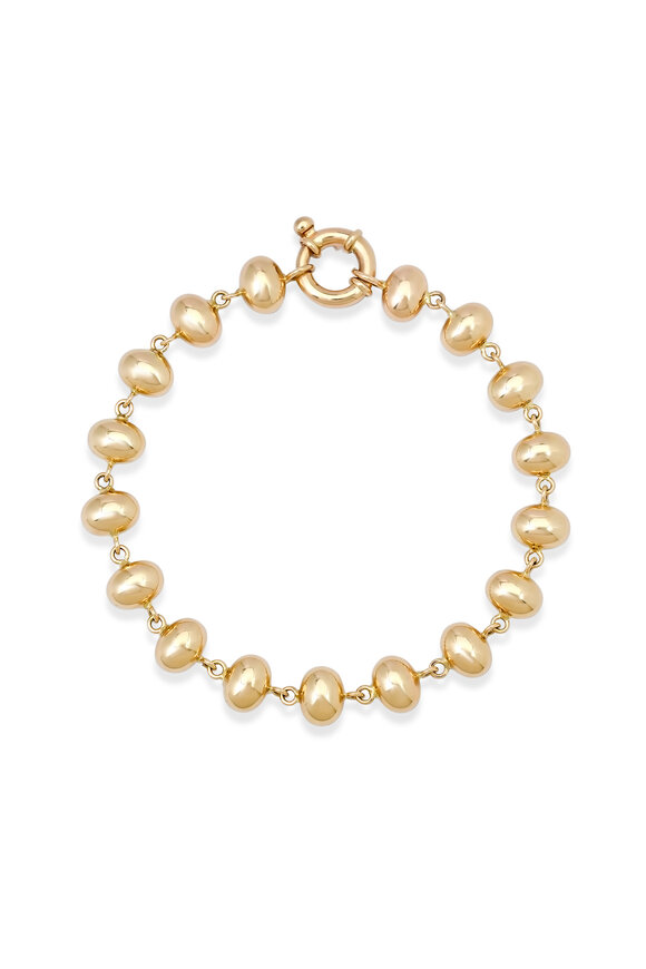 Helena Rose 14k Yellow Gold Bubble Link Bracelet