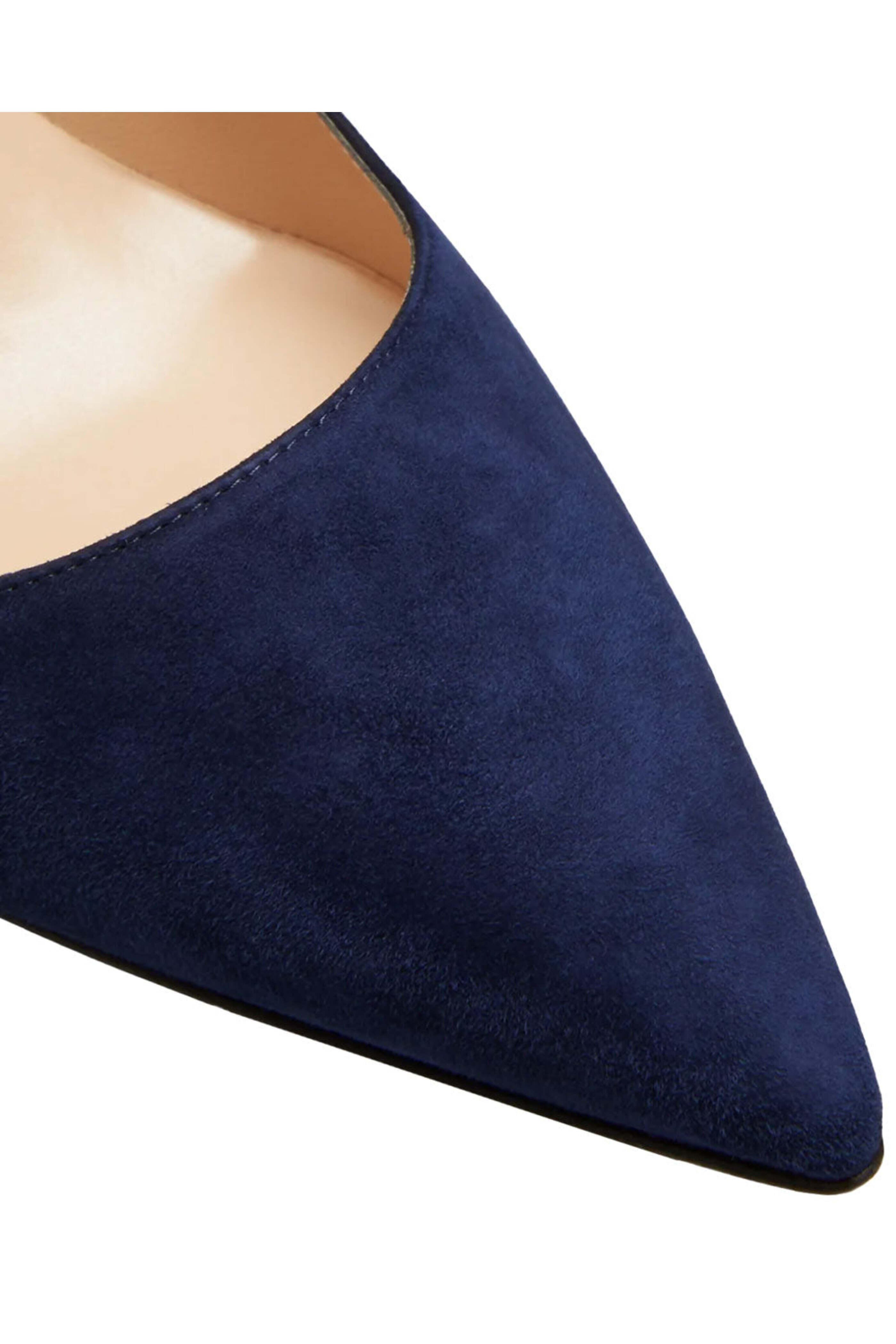 Manolo Blahnik - BB Suede 70 Pump in Navy