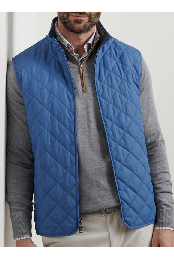 Peter Millar Essex Astral Blue Quilted Vest - view 2
