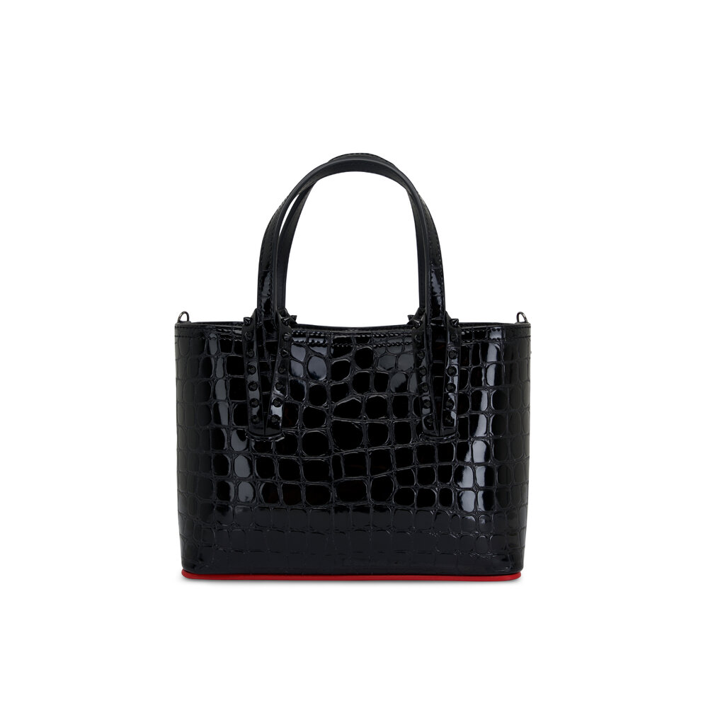 【関税送料込】ルブタン Cabarock Mini leather tote ブラック 関税送料込】ルブタン Cabarock Mini leather tote ブラック