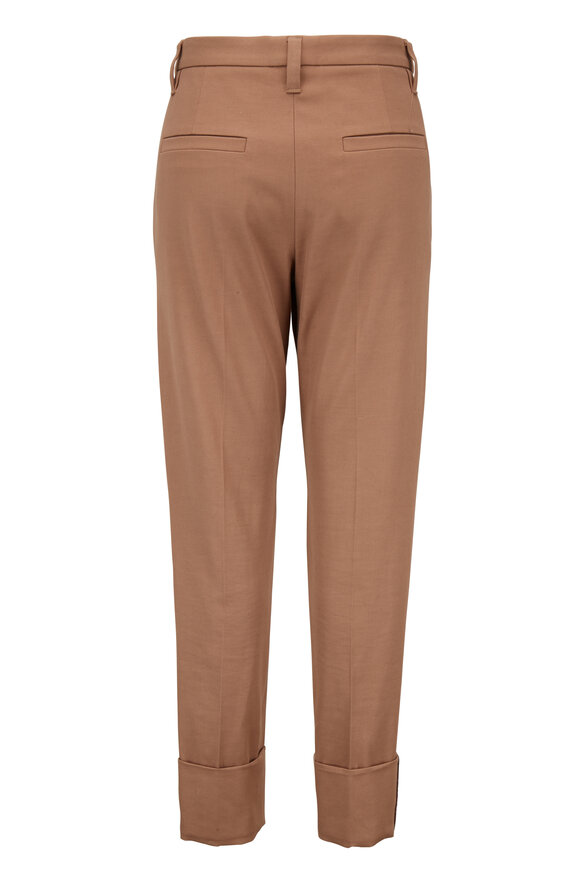 Brunello Cucinelli - Caribou Cotton Twill Monili Cuffed Pant