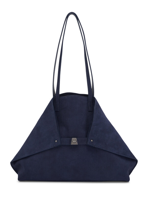 Akris Ai Indigo Denim Medium Tote