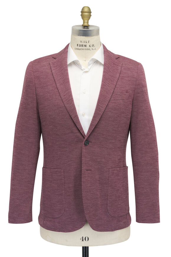 Maurizio Baldassari - Strawberry Wool Jersey Sportcoat