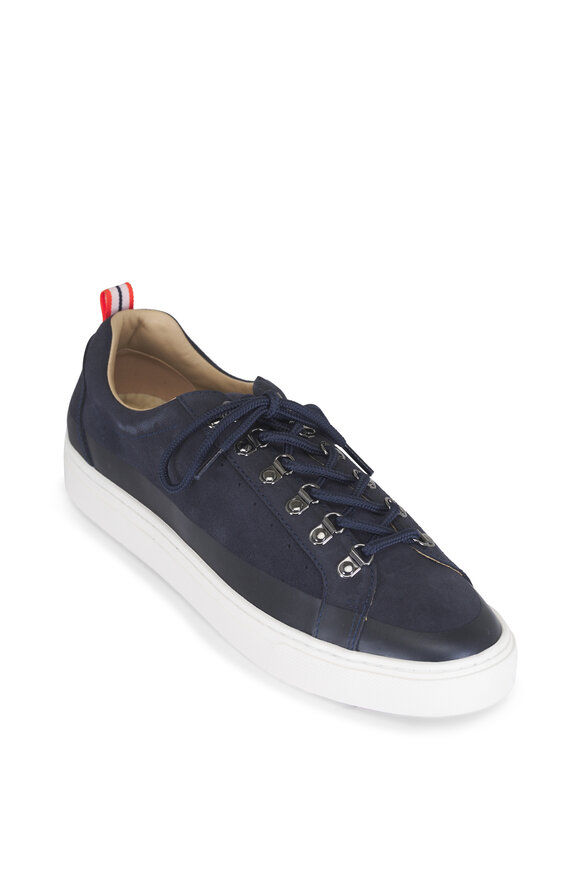 Swims Cupsole Navy Leather Sneaker - view 1
